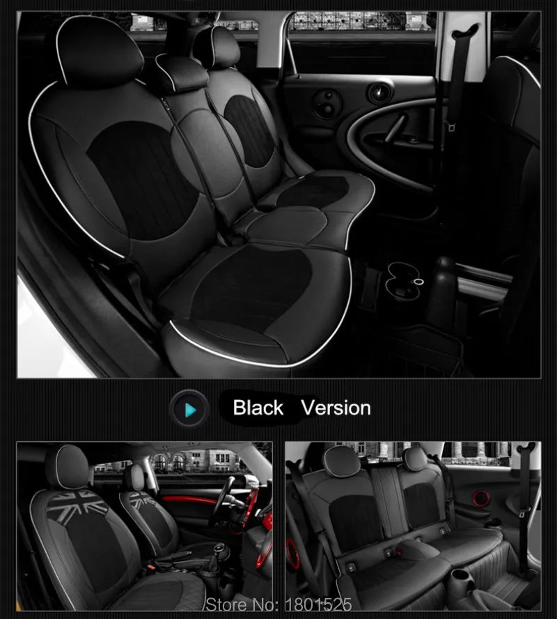 Классический дизайн кожаные чехлы для сидений автомобиля для mini cooper s clubman r55 r56 r57 r58 r60 r61 f54 f55 f56 F60 земляк четыре сезона