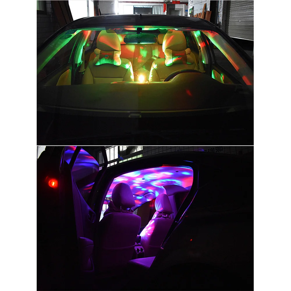

Sound Control Crystal Magic Ball Light RGB Mobile Phone Usb Crystal Magic Ball Stage Lamp 3w Small Colorful Dj Little Magic Ball