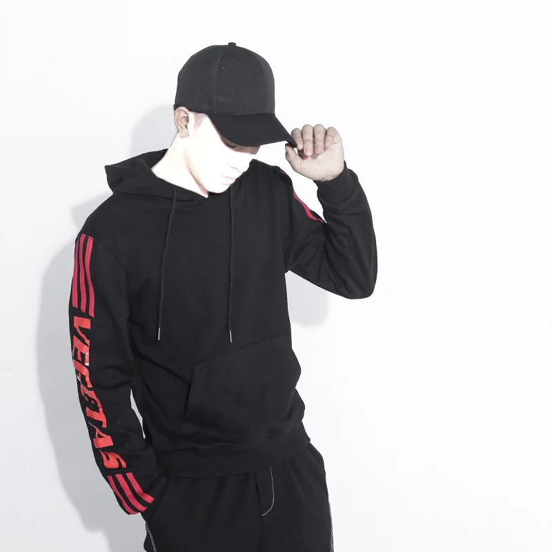 Urbantailor хлопок Принт Толстовки Для мужчин кофты S черный свитер с капюшоном oversize