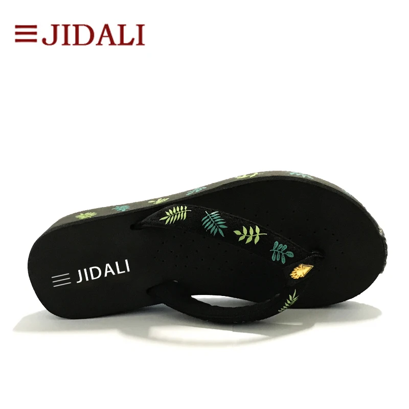 JIDALI/Модная женская обувь на каждый день спортивная танкетке с зелеными