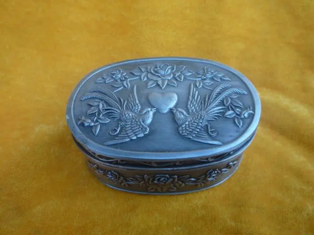 

elegant Old Qing Dynasty silver Jewelry box, carving phonix, fine decorative, collection,Free shipping