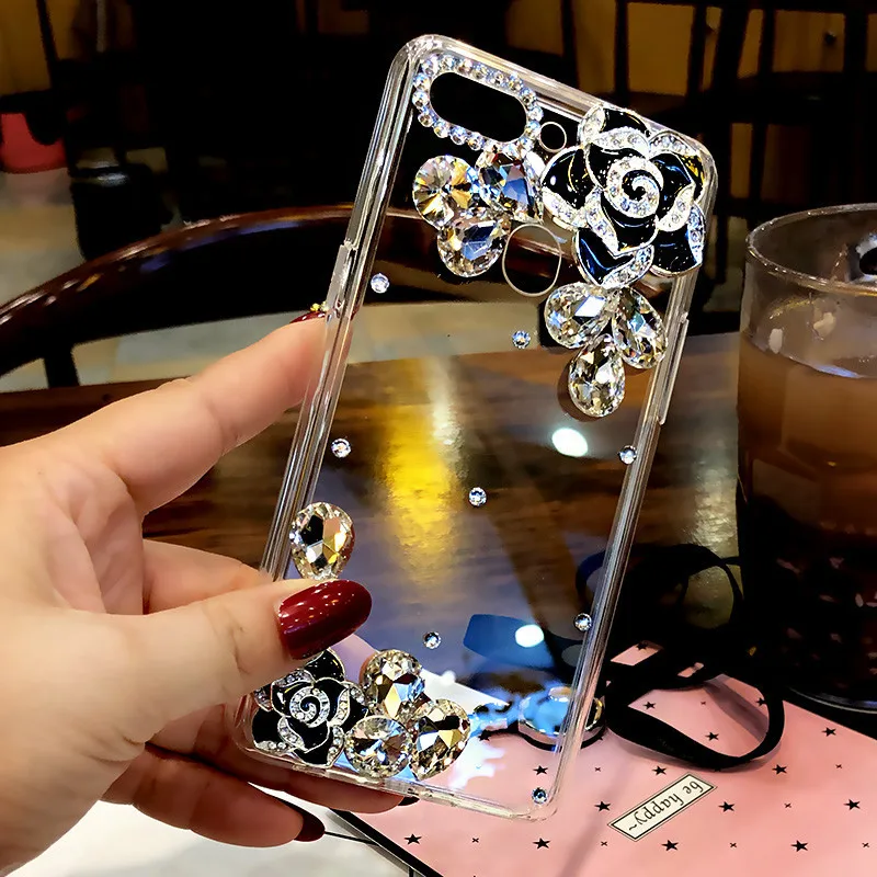 Чехол со стразами для iPhone 11 pro max 8 Plus X XS Max XR 12 чехлы телефона Kilifi с бриллиантами iphone