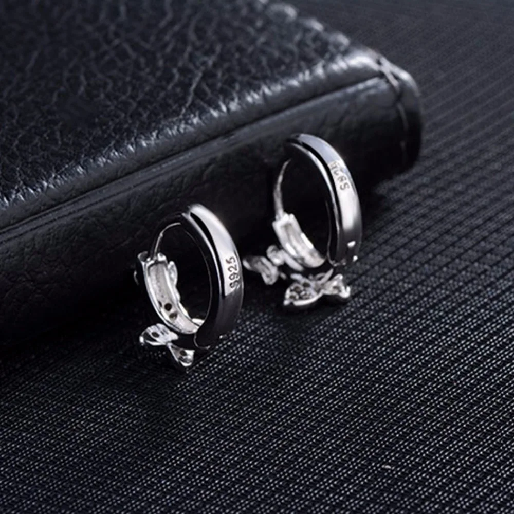 Модные серьги Kinitial в виде двойной бабочки для детей подарок девочек милые