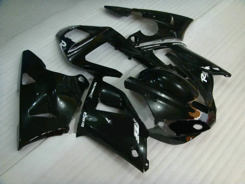 Custom Motorcycle Fairing kit for YAMAHA YZFR1 00 01 YZF R1 YZF1000 2000 2001 ABS Top gloss black Fairings set+Gifts YB45 | Автомобили и