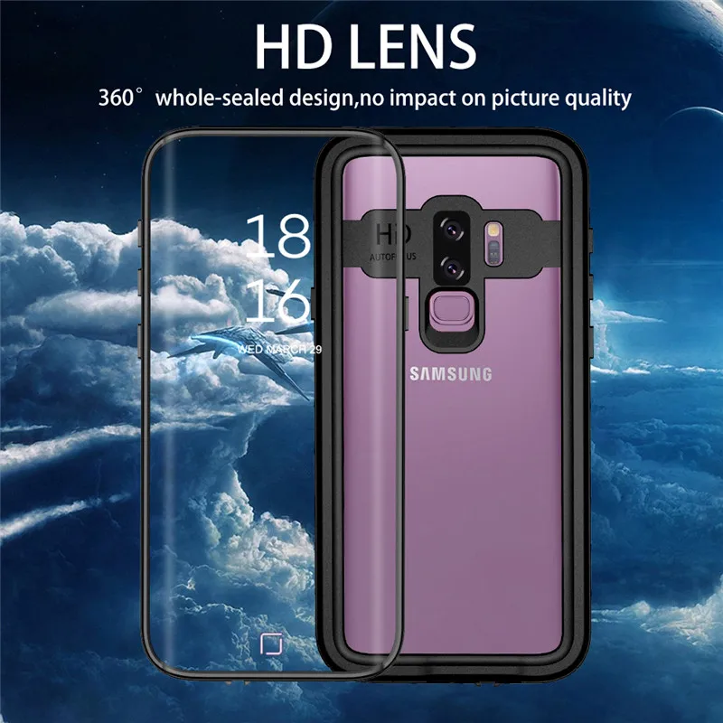 Водонепроницаемый чехол для Samsung Galaxy S9 герметичный водонепроницаемый дайвинга