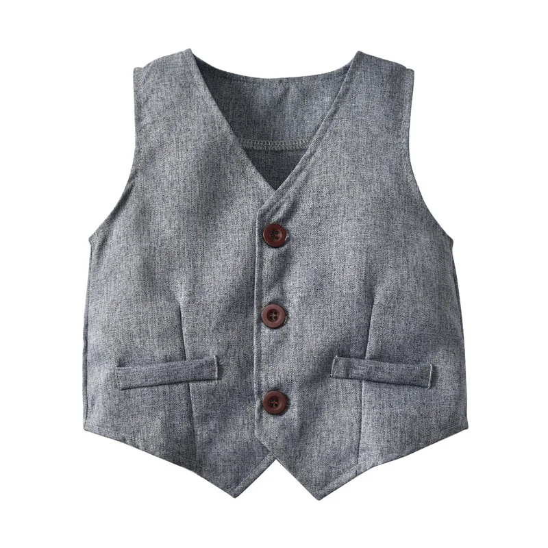 Toddler boy clothes gentleman suit kids wear Long Sleeve white shirt+Pant+Vest 3pcs/set children clothing set baby dress |