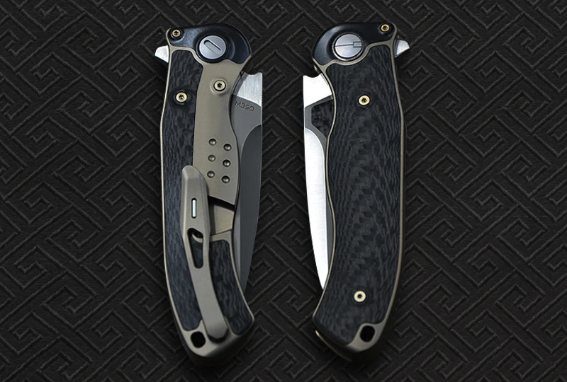 VENOM BONE DOCTOR M390 Титан+ CF Флиппер Складной нож Открытый Кемпинг Охота выживания карманные кухонные ножи для фруктов EDC инструменты