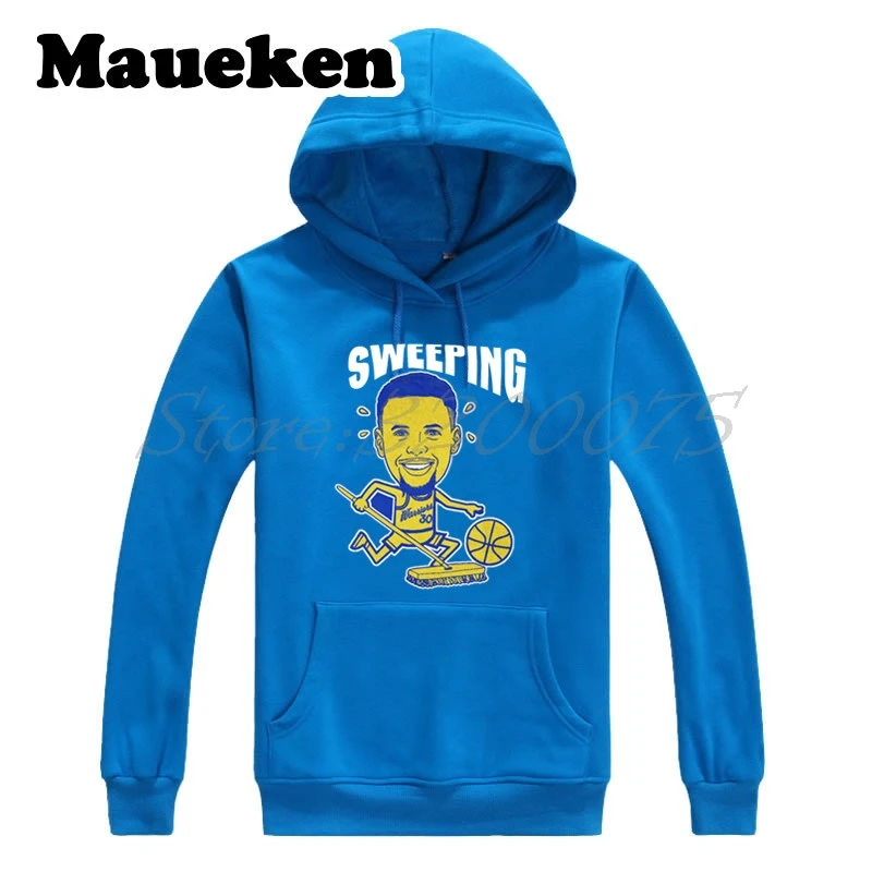 Мужские толстовки с капюшоном Stephen Curry 30 теплые золотистого цвета W17112621|men