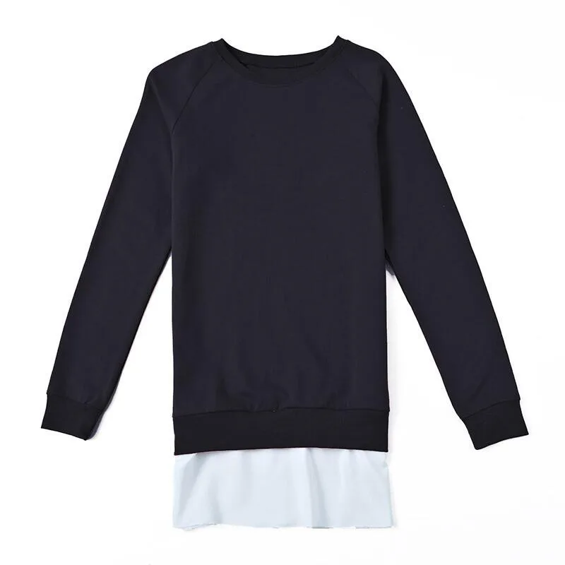 2017 плюс Размеры футболка Осенне-зимняя Дамская обувь с длинными рукавами более