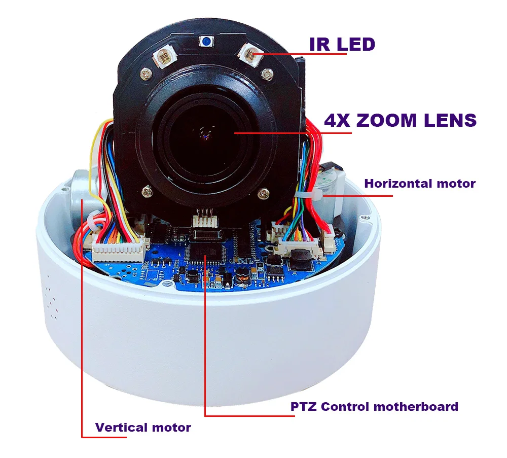 Esunstar 2," 4X Zoom 1080P 2MP Starlight wifi беспроводная наружная ИК PTZ IP камера SONY COMS ONVIF