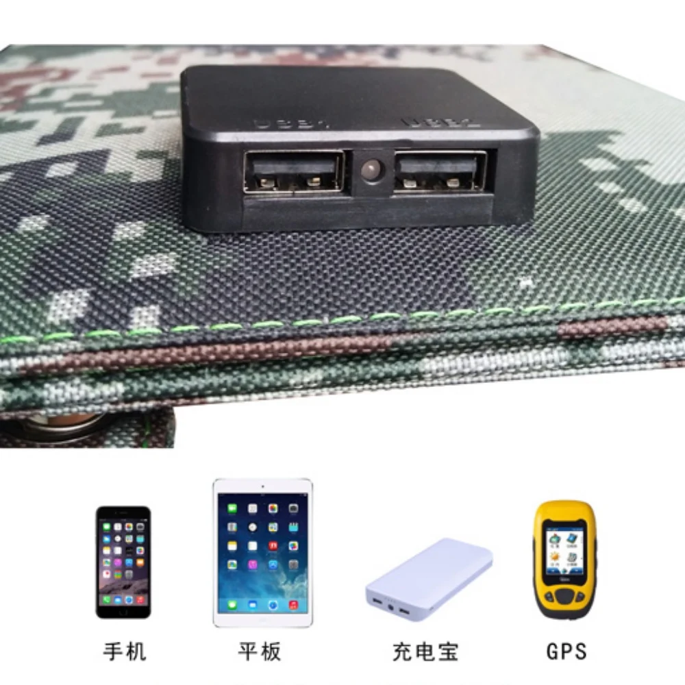 15 Вт 5 в USB 5 мм ПЭТ складные монокристаллические солнечные панели зарядное устройство Портативный для рюкзака/мобильного/компьютера/автомобиля/зарядки доска