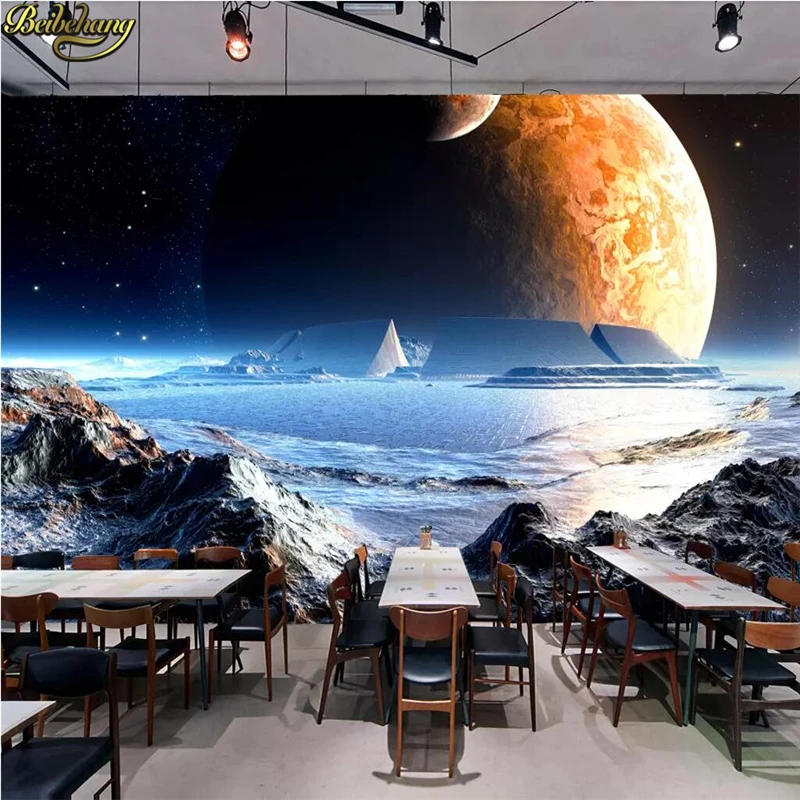 Beibehang пользовательские фотообои 3D Фэнтези Вселенная Галактика Звездное небо фреска фон стены papel де parede