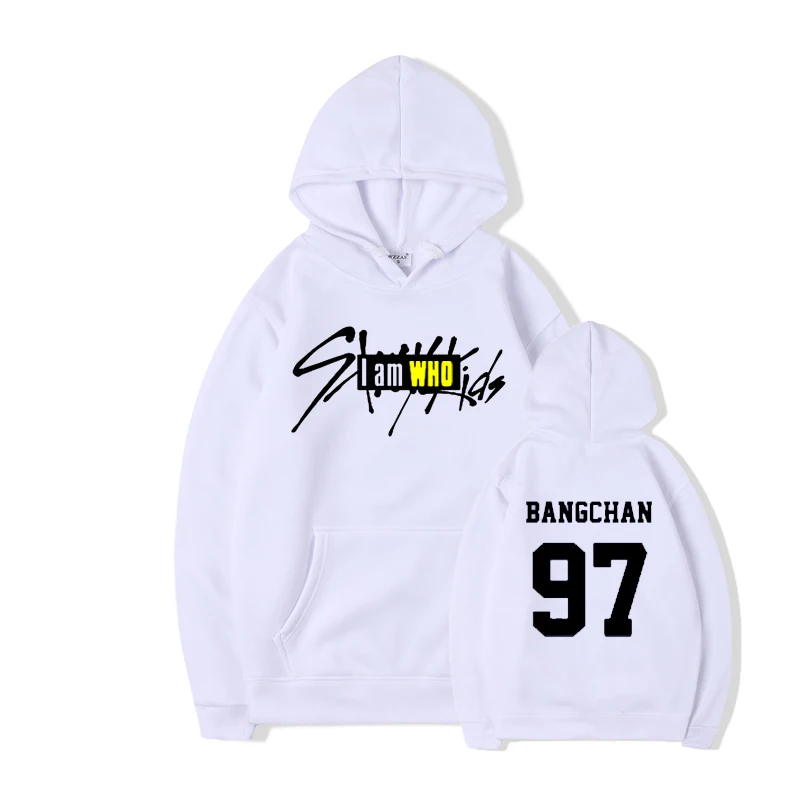 Pkorli/толстовки с капюшоном для детей с надписью «I Am Who» Straykids Woojin Felix Hyunjin; толстовка с капюшоном с надписью «Member»; толстовка унисекс - Цвет: 18