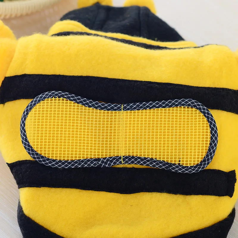 Зимняя теплая одежда для домашних животных костюм с пчел забавная Одежда собак