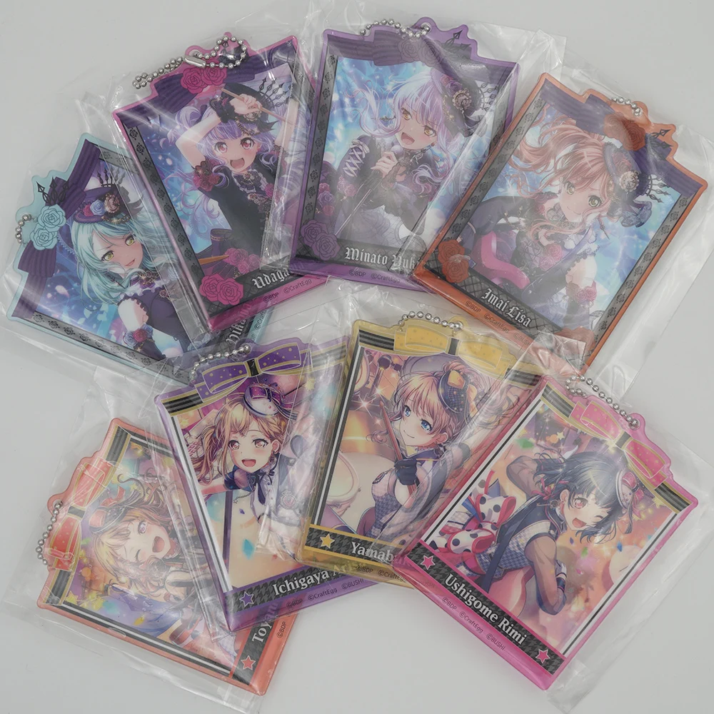 Bang Dream! Roselia Poppin'Party Аниме игра Saya Rimi Kasumi Arisa Sayo Ako Lisa Yukina брелок с акриловым