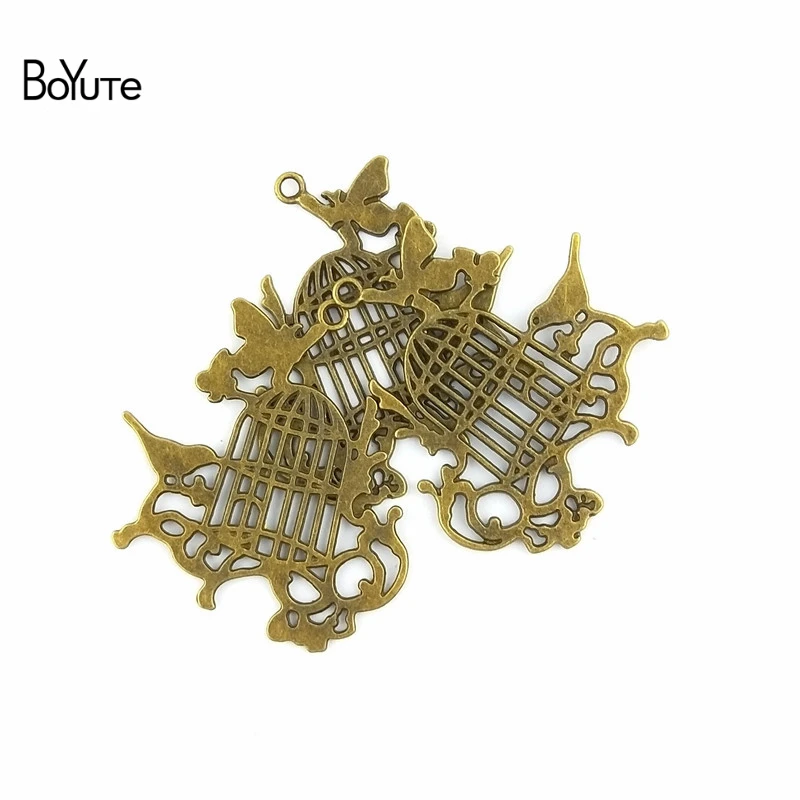 BoYuTe (20 шт./лот) 57*53 мм винтажные бронзовые Очаровательные Подвески из цинка