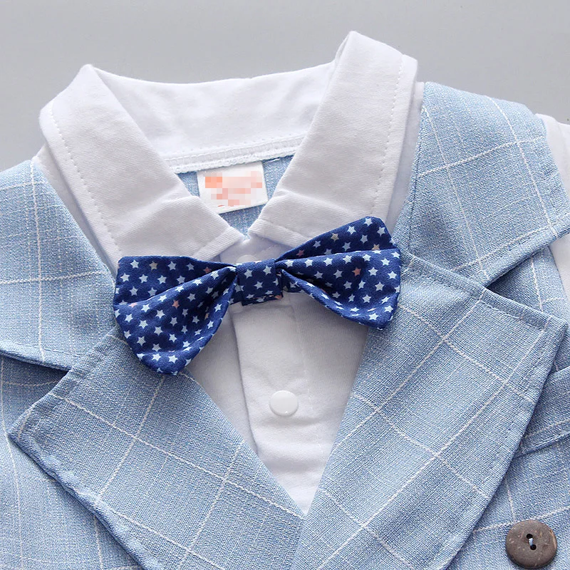 

Boys Suits Infant Baby Boys Bowtie Gentleman Clothes Suit Short Sleeve Formal Children's Suit Kids Boy Clothes Set Wedding Suit