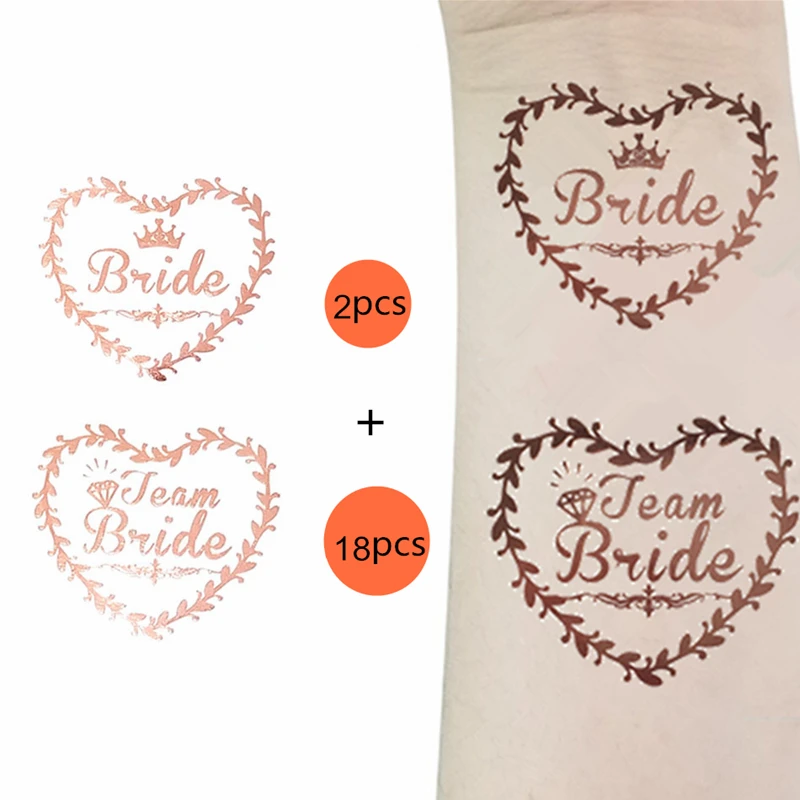 Love sticker Невеста команда татуировки Бейсбол Кепки девичник вечерние шапка с надписью "Bride To Be" сделай сам "вечерние украшения на День святого Валентина свадебные украшения поставки, W - Цвет: Love sticker