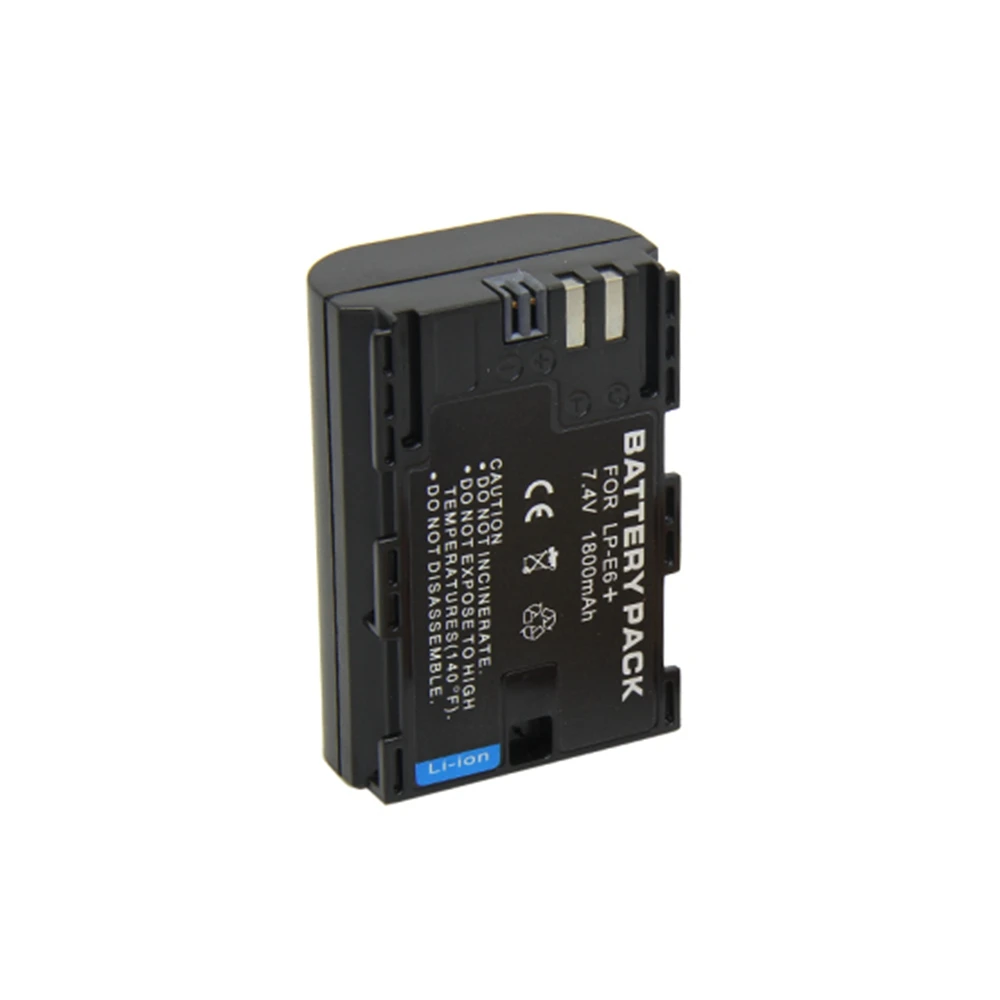 WHCYonline 2 шт. 1800 мАч флэш-аккумулятор для цифровой камеры E6 LPE6 Canon EOS 5D2 5D3 7D 6D 70D 60D Mark II
