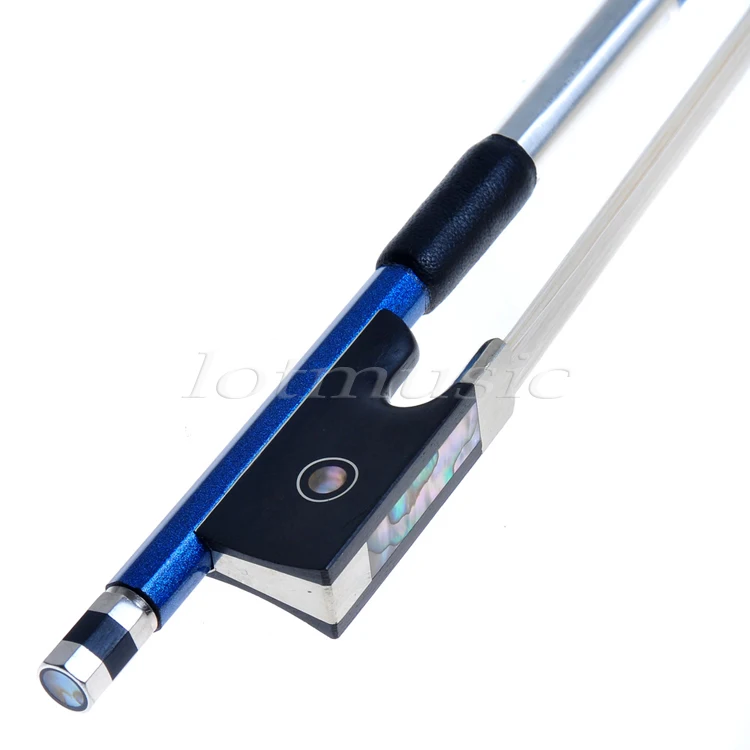 2 комплекта из углеродного волокна Скрипка Лук Потрясающие банты 1/2 Лук-синий и