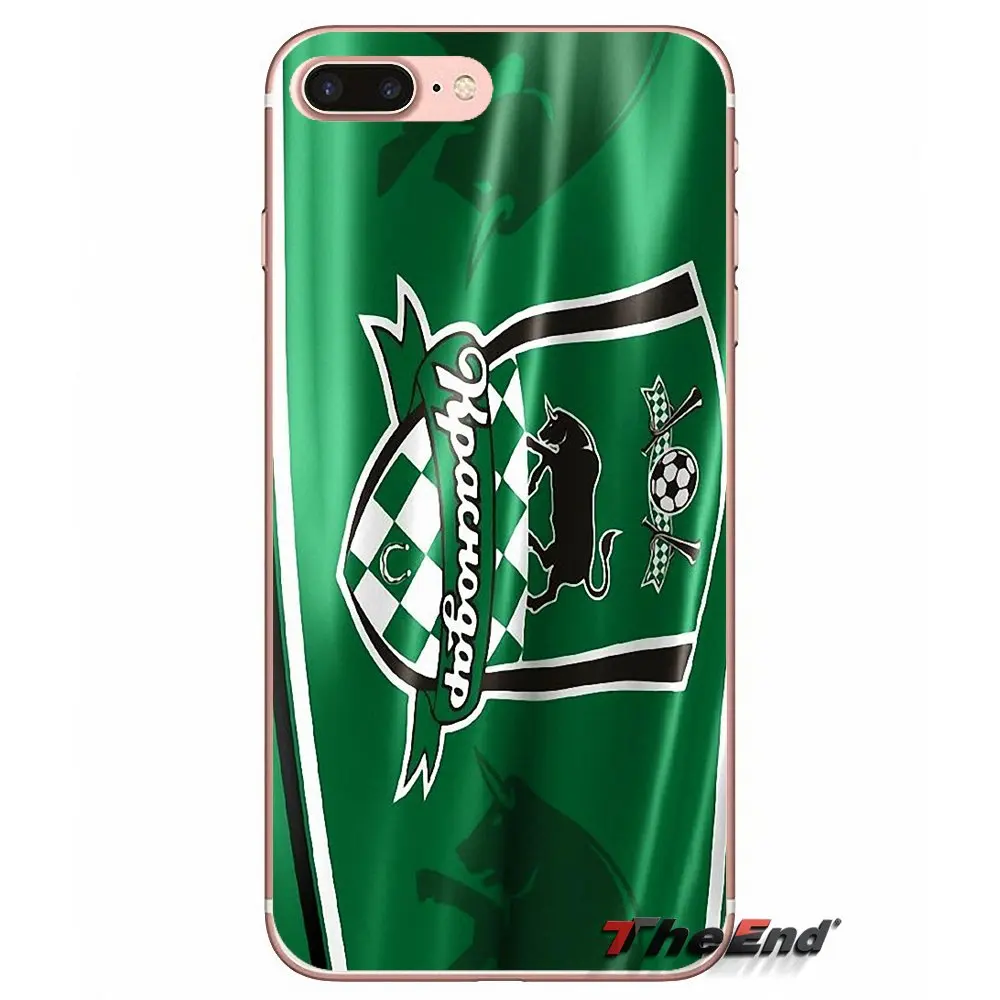 Чехол с логотипом для Samsung Galaxy S9 Plus Note 8 One oneplus 5T Meizu M5s LG V30 HTC U11 Capa Football Club FC Krasnodar Byki |