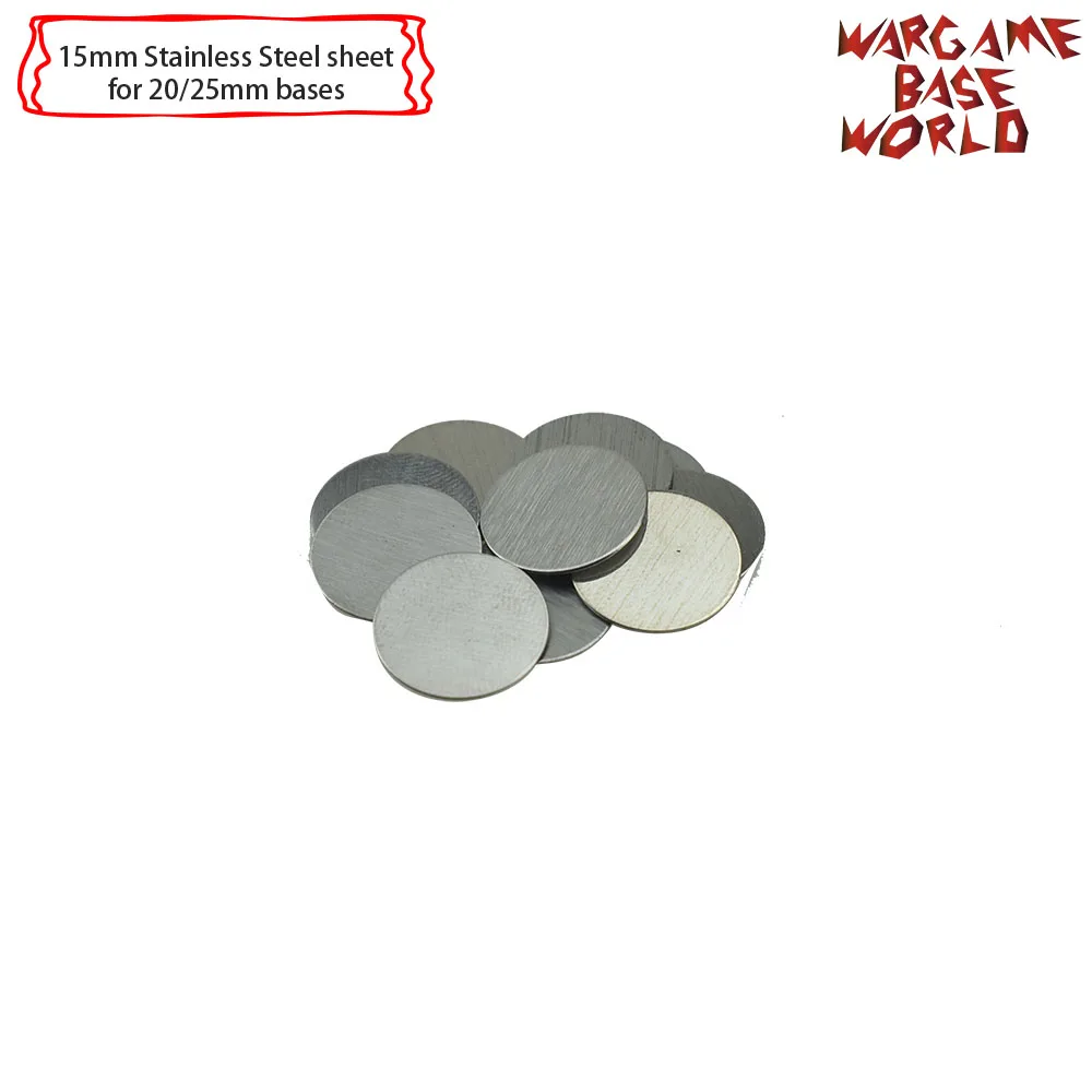

Wargame Base World - Movement Tray Accessories - Stainless Steel Sheet 15mm-30mm 10pcs