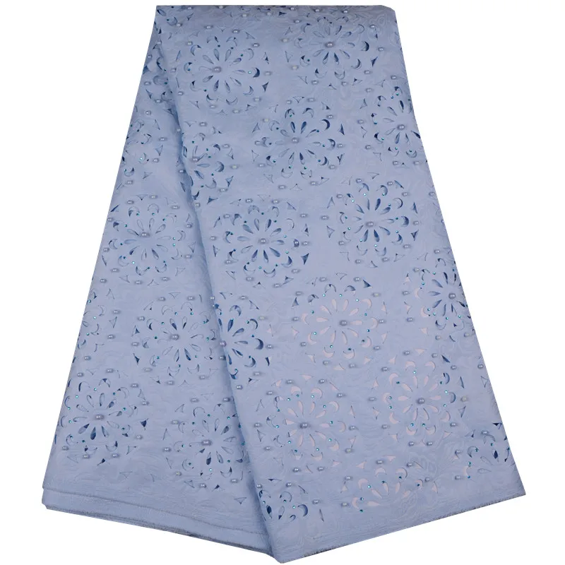 Фиолетовая цветная прекрасная Корейская кружевная ткань ручной работы из бисера