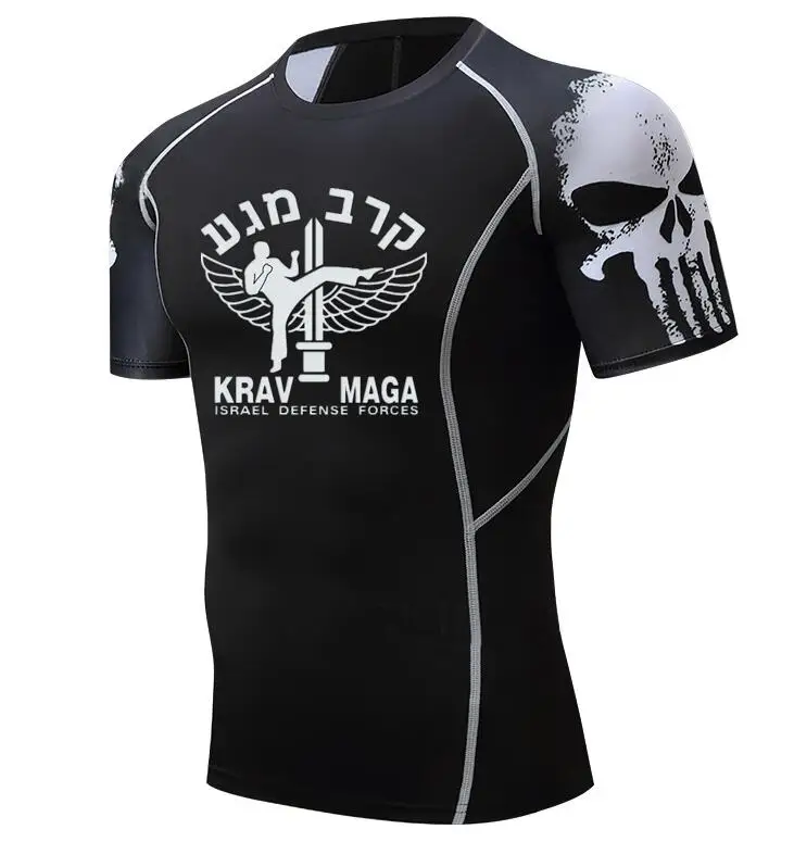 Мужские футболки s Israel krav Maga компрессионные 3D подростковые Трикотажные изделия с