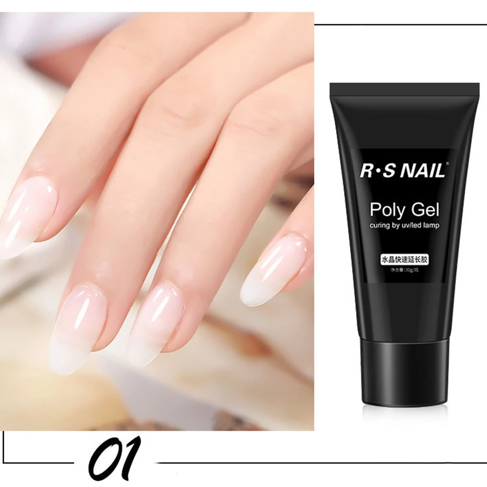 УФ светодиодный Polygel строитель расширение гелевый очиститель ручка для нейл арта построение моделей набор