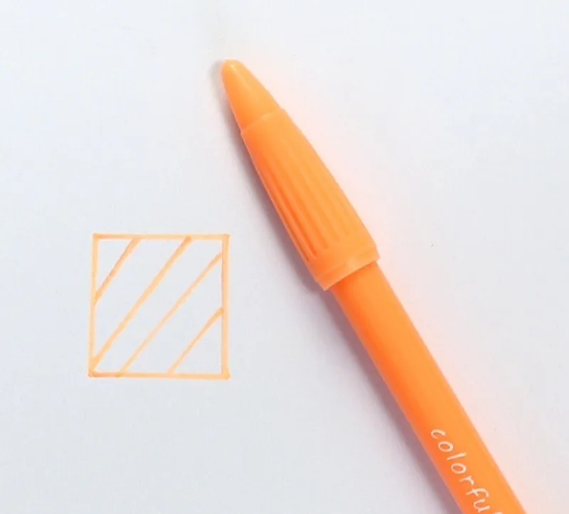 Light orange 1 шт.(36 цветов) акварельные кисти маркеры для детей художественные школьные FineLiner принадлежности для рисования - Цвет: Light orange