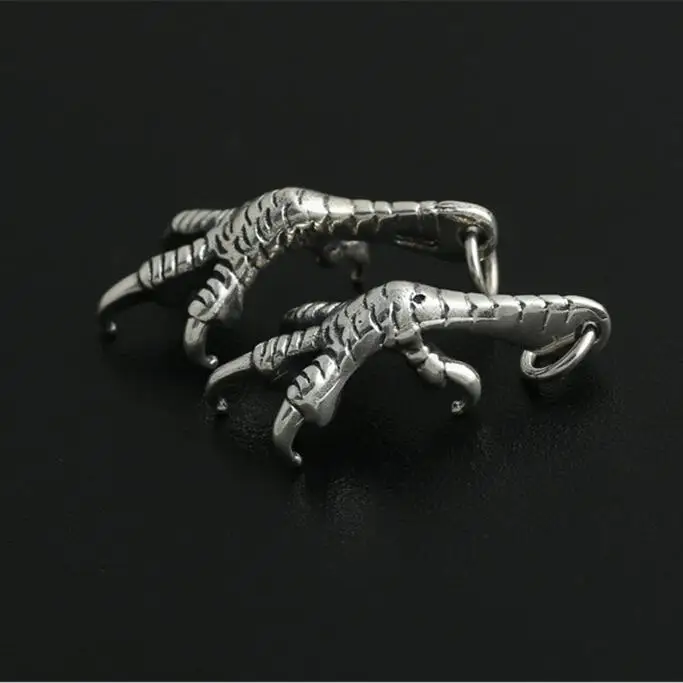 

Polished Antique Silver 925 Eagle Claw Pendant Charms For DIY Jewelry Macking 5.8g Pure Sterling Silver 925 Vintage Indian Style
