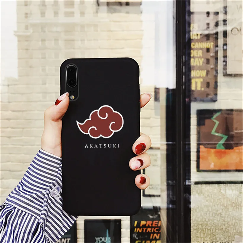Наруто Акацуки клана облако символ Печатный чехол для iPhone 6 6S 7 8 plus X XR XS MAX для samsung galaxy s8 S7 edge - Цвет: 21040