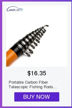 Телескопическая удочка Catch U, спиннинговое удилище из углеродного волокна, 2,7 м, 3,6 м, 4,5 м, 5,4 м, 6,3 м