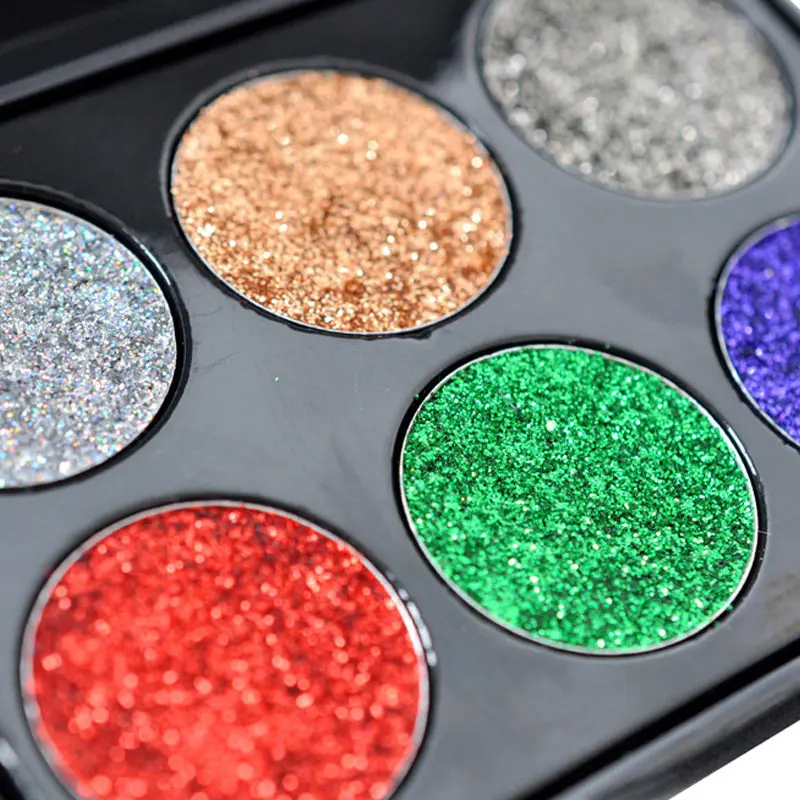 6 цветов Палитра теней для век Блестящий мерцающий не слабый длительный макияж