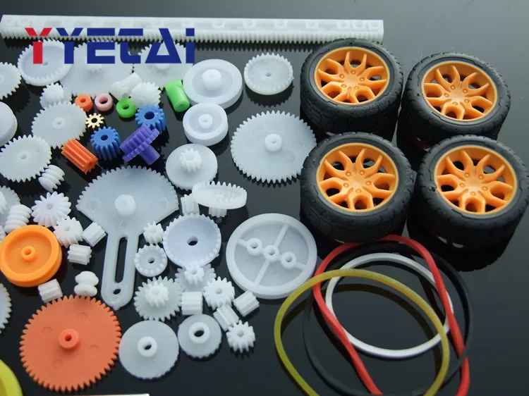 YongYeTai 78 шт. игрушечная коробка передач Робот Мотор пластиковая Шестерня DIY Модель аксессуары