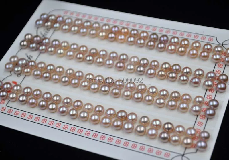 

wholesale 160 pcs 5mm Half drilled cultured freshwater pearl