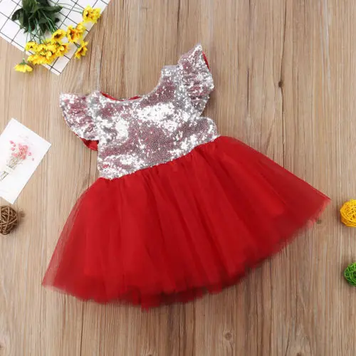 Kid Girl Summer Sequin Tulle Princess Dress Clothes Flower Baby Girls Dresses Kids Prom Pageant Party Formal Tutu | Детская одежда и
