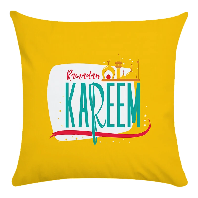 Best-selling Ramadan Decoration Linen 45*45CM Home Sofa Cushion Cover Fashion Seat Pillow Case Office | Дом и сад