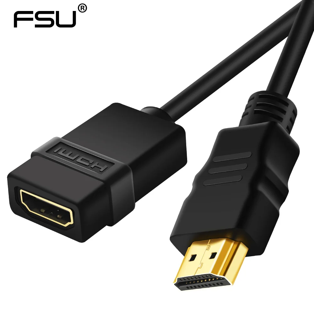 3FT 1M HDMI Мужской/женский разъем кабеля, порт адаптер 1080P для HDTV расширения