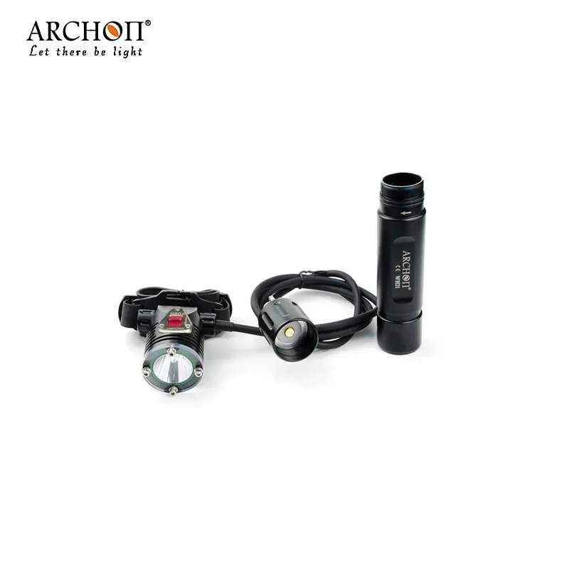 ARCHON DH30 WH36 фонарик для дайвинга 3000lm подводный светодиодный 3*26650 лампа полный набор