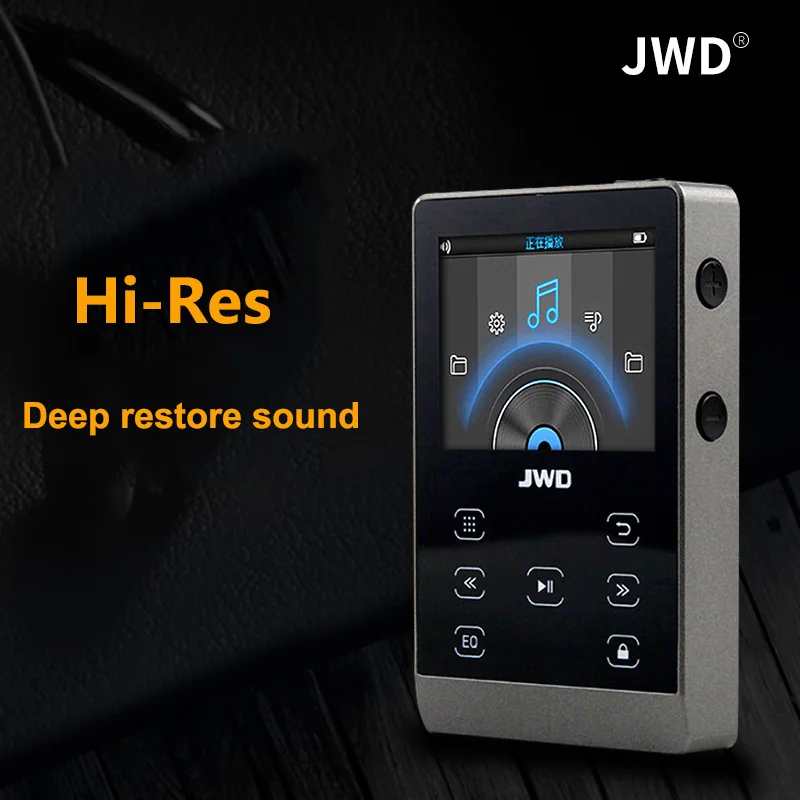 JWD HIFI музыкальный плеер мини Mp3 сенсорный экран Lossless 30 H WAV/FLAC/APE 8 ГБ/16 Гб Поддержка