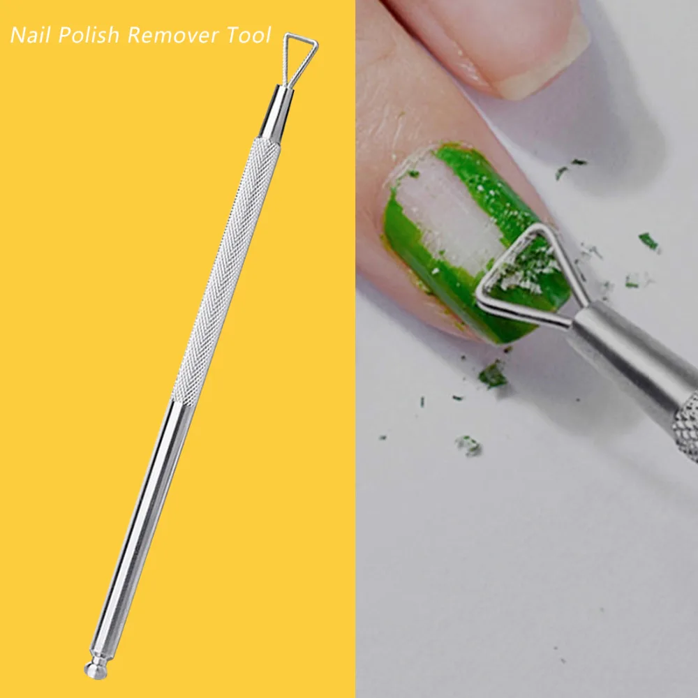 Хит треугольная головка инструмент для снятия гель лака с ногтей из нержавеющей