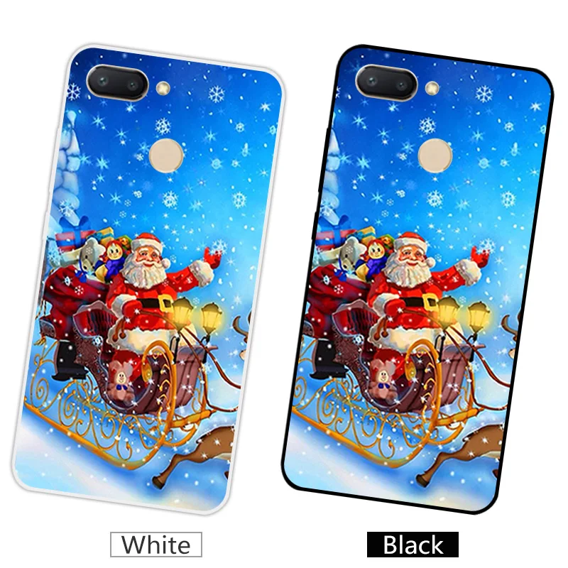 33 Для Xiaomi Redmi 6 мягкий чехол для телефона из ТПУ силикона с отпечатков пальцев отверстие Рождественская Ночная задняя крышка для Xiaomi Redmi 6 Coque Capa - Цвет: 33