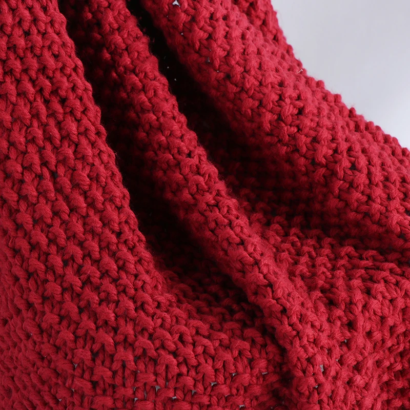 Шерстяное вязаное одеяло из исамской шерсти высококачественное бархатное