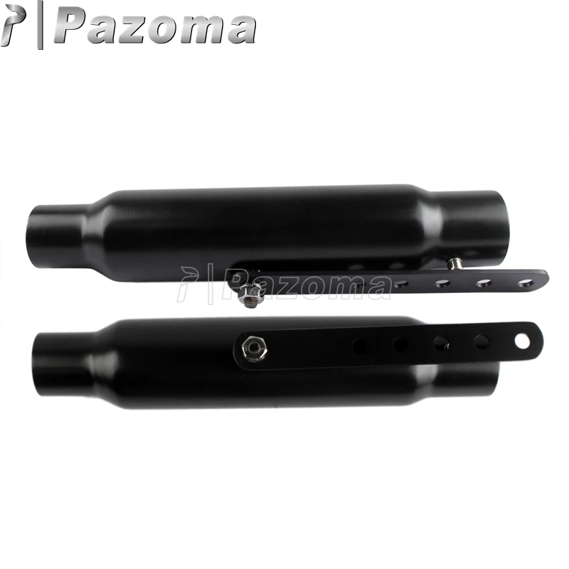 

Black Motorcycle Exhaust Muffler Silencer for Cafe Racer Chopper Bobber Exhaust Pipe