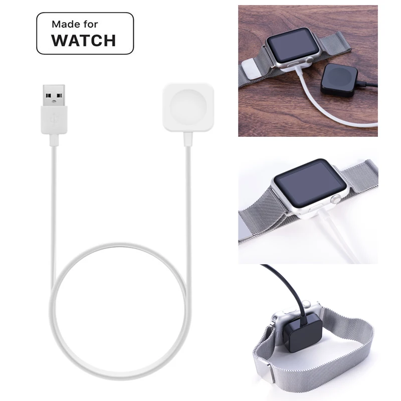 20 шт. быстрый адаптер для беспроводной зарядки для Apple Watch 1 2 3 Магнитный зарядный кабель для Apple Watch 38 42 мм Шнур питания