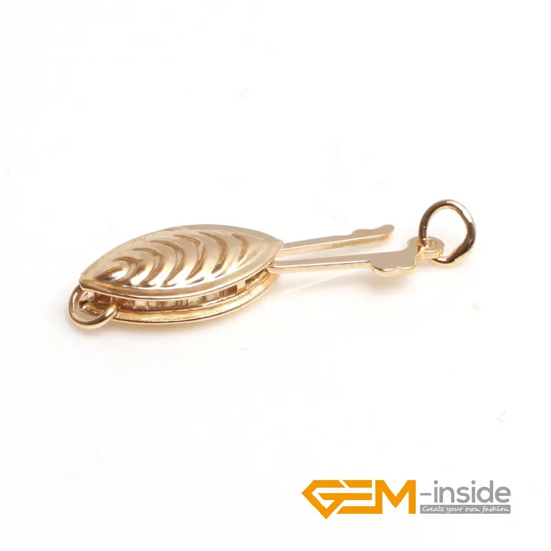 14K позолоченная застежка в виде рыбы 5 мм x 13 мм DIY Neckalce DIY Ювелирные изделия одна штука для продажи оптом - Цвет: 5X13MM