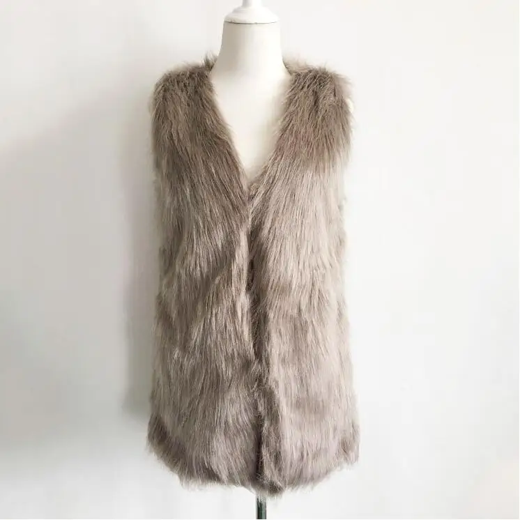 Женский жилет из искусственного меха меховой кроличий мех женский верхняя