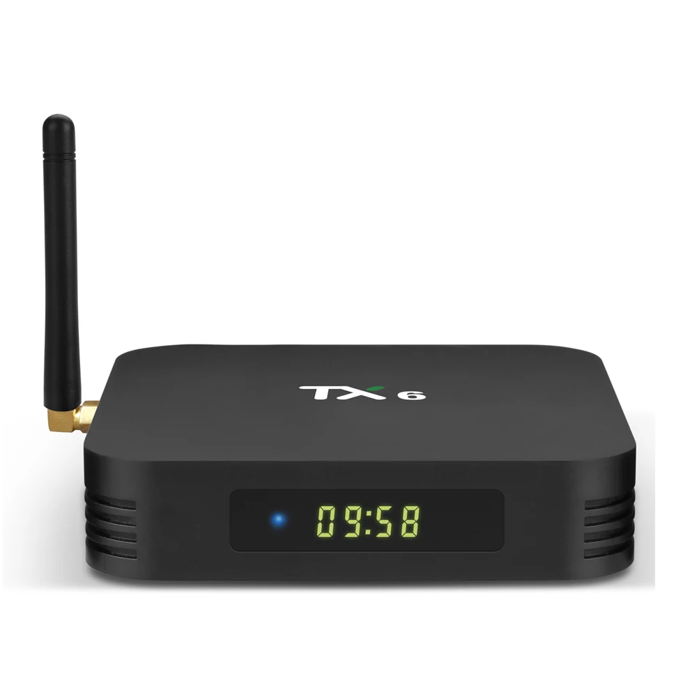 Интеллектуальная ТВ приставка PULIERDE TX6 Android 9 0 4 ГБ 32 Allwinner H6 четырехъядерный