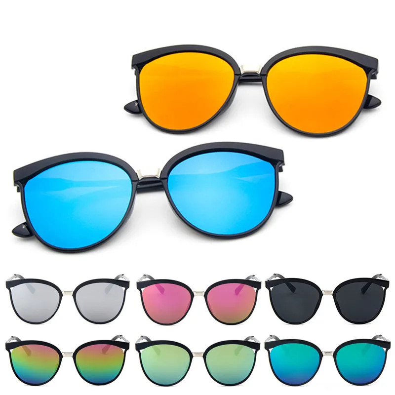 Солнцезащитные очки Superstar унисекс круглые в стиле панк ретро 2019|sunglasses chrome|sunglasses